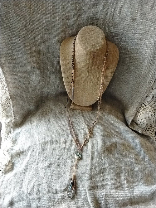 Long necklace delicate and sophisticated